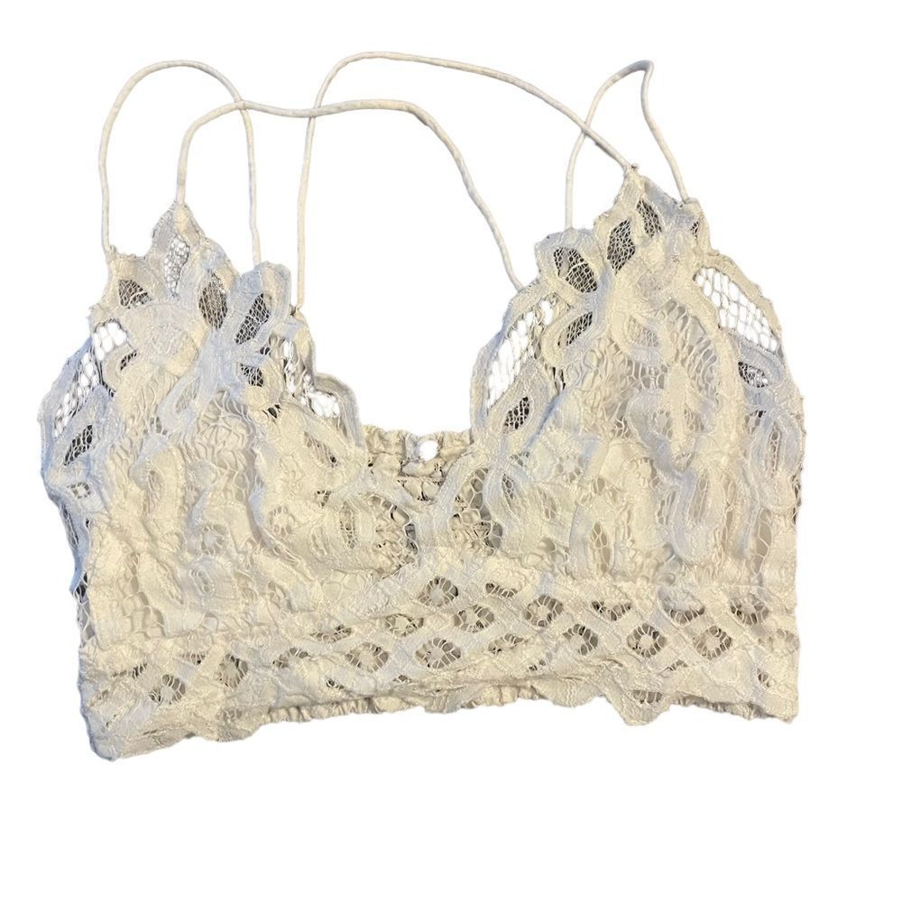 FP Movement by Free People White Lace Bralette